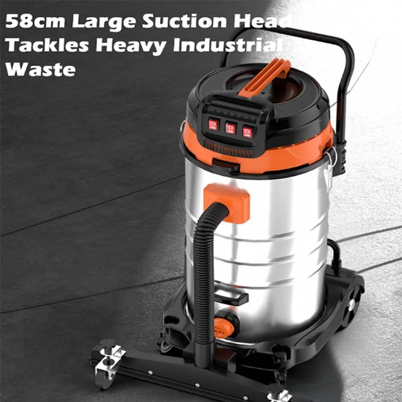 Industrial Vacuum Cleaner Dual Three Motor High Suction Electric Cleaner for Car Wash Workshop and Carpet Maintenance Customized
