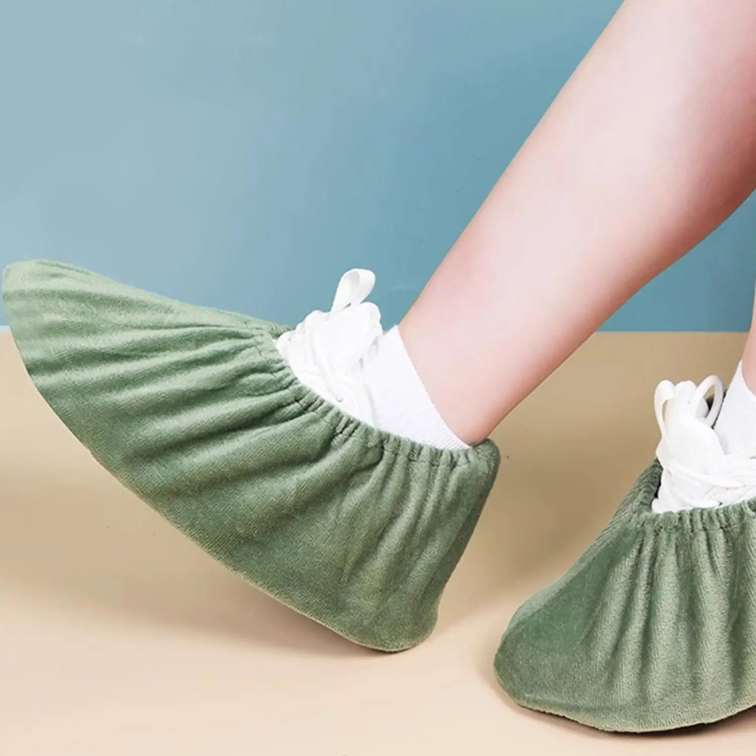 Frauen Männer Wiederverwendbare Schuh Abdeckungen Nicht-slip Waschbar Halten Boden Teppich Reinigung Haushalt Indoor Outdoor Schuhe Schutz Abdeckung – Detail 1