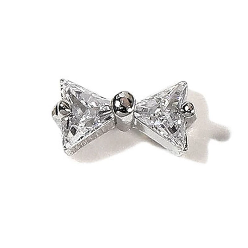 

3D Bows Art Decoration Bow-knot Rhinestones Manicure Tips
