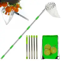 Fruit Picker Head Basket With Telescopic Extendable Pole Portable Harvesting Fruit Collector Catcher Garden Fruit Picking Tools 1