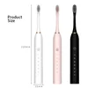 Sonic Electric Toothbrush Set for Adults Six Speed Mode Waterproof Soft Brush Head USB Rechargeable High Frequency Cleaning 6