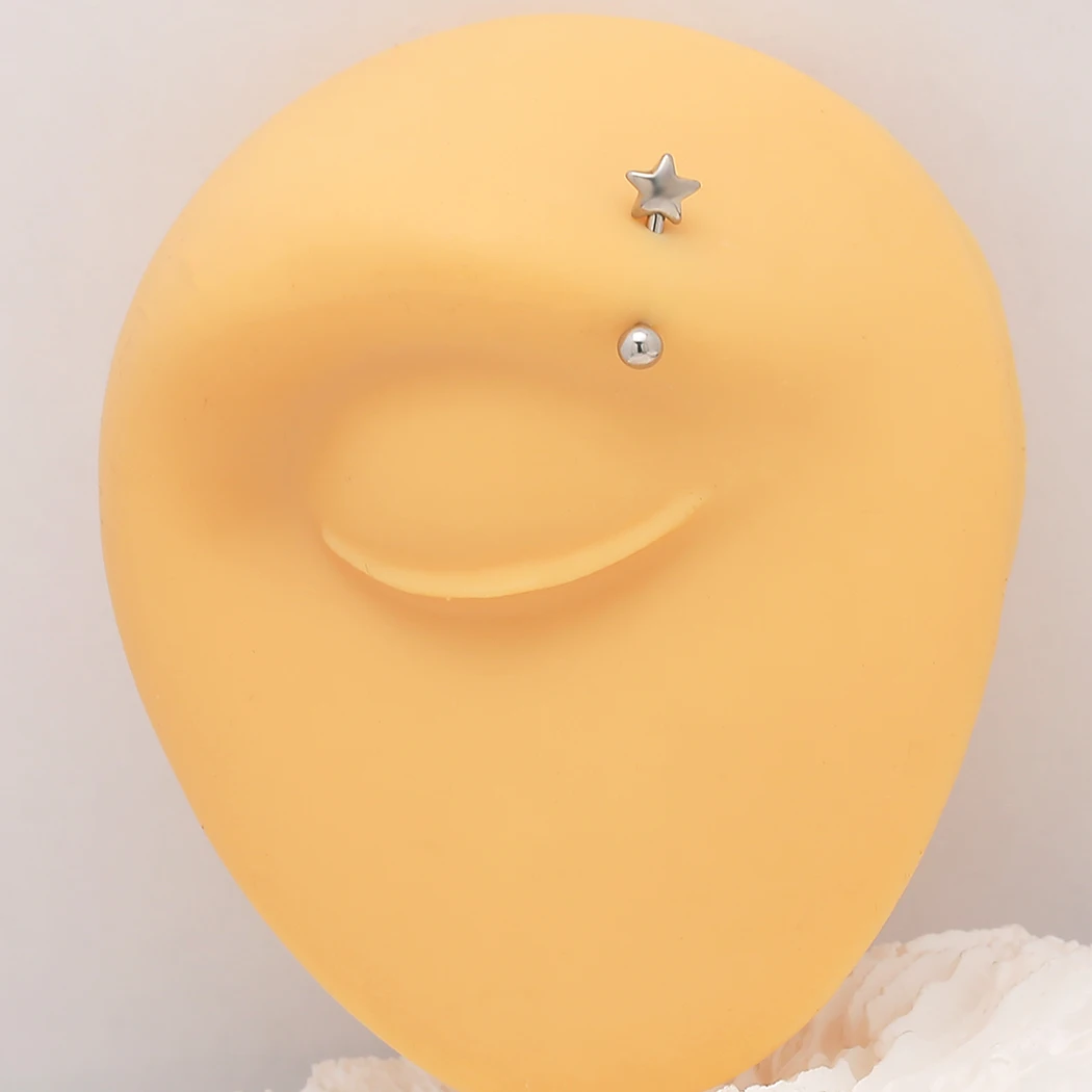Eyebrow Ring Surgical Stainless Steel Star Heart Curved Barbell Eyebrow Piercing Body Jewelry piercing jewelry body piercing jewelry body jewelry