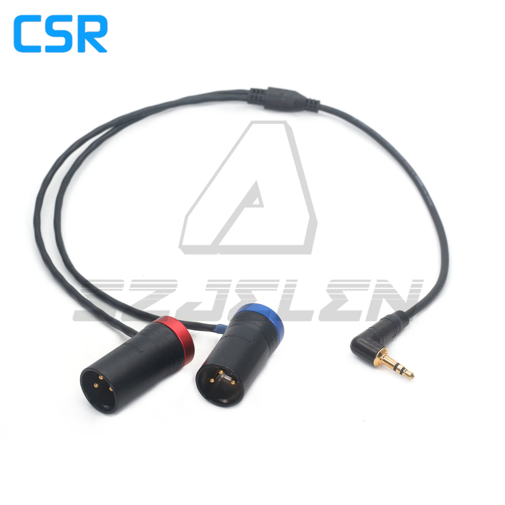 3.5mm TRS to Double Low-Profile XLR 3 Pin Male Y Cable for Rode Wireless GO II Dual Channel Wireless Microphone Receiver