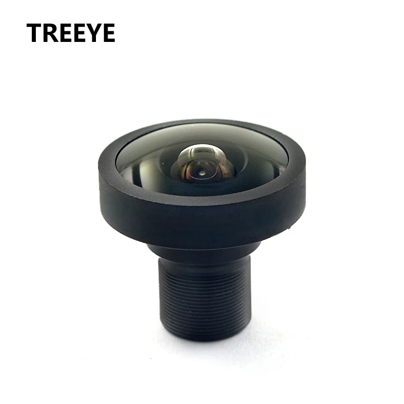 Vue de dessus de l'objectif fisheye Ultra Grand Angle 4K 8MP, capturant une scène large sans distorsion.