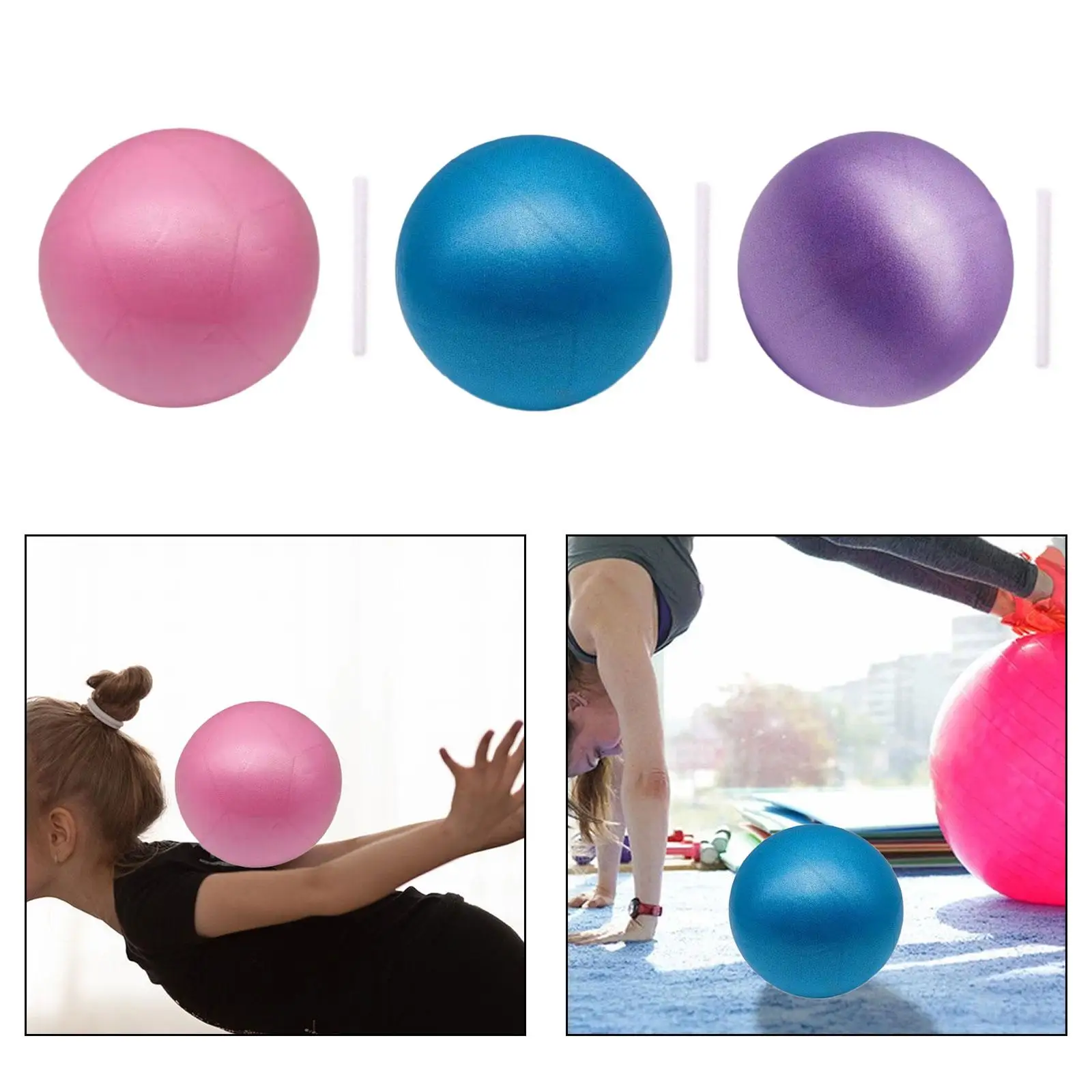 Yoga Ball Small Pilates Ball 15cm Fitness Equipment Slip Resistant Fitness Yoga Ball
