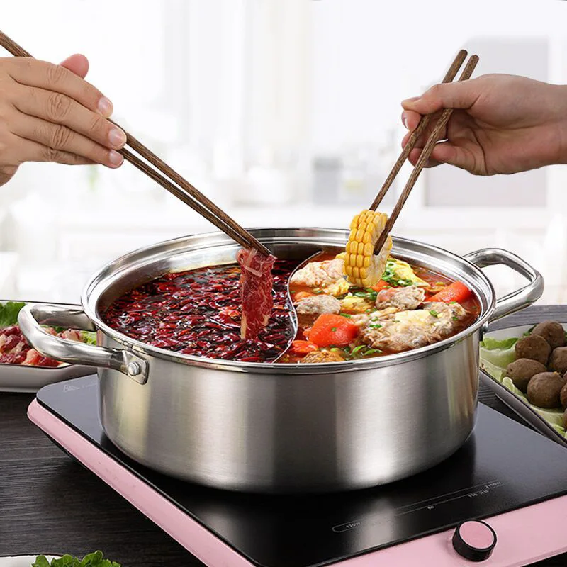 304 Stainless Steel Induction Cooker  Stainless Steel Hot Pot Induction -  304 - thick bottom pots Aliexpress