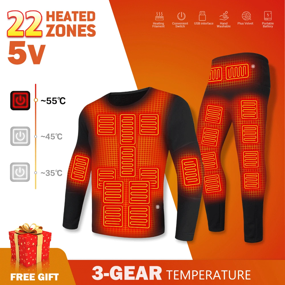 ElectricHeatingUnderwearWinterMotorcycleJacketLiningHeating