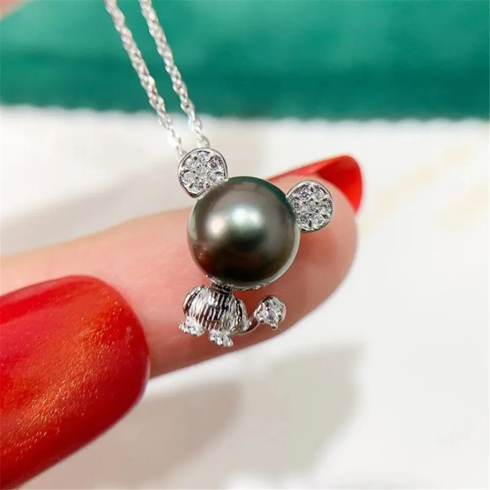DIY 진주 액세서리 S 펜던트, 빈 금도금, 패션 목걸이 펜던트, 8-9mm, 라운드 플랫 비즈 D372