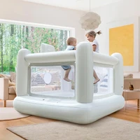 Mini White PVC Toddler Kids Children Inflatable Bouncy House Small Indoor Baby Jumping Castles Birthday Inflatable Trampoline 1
