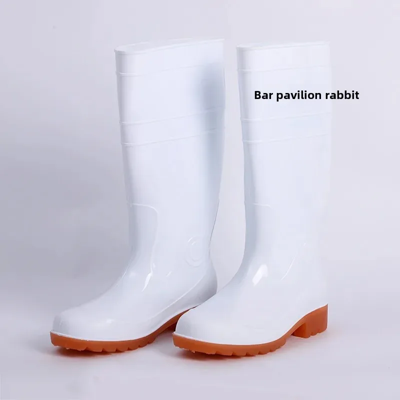 Bottes de pluie hautes genou PVC EVA mousse anti-dérapantes imperméables chaussures eau adulte