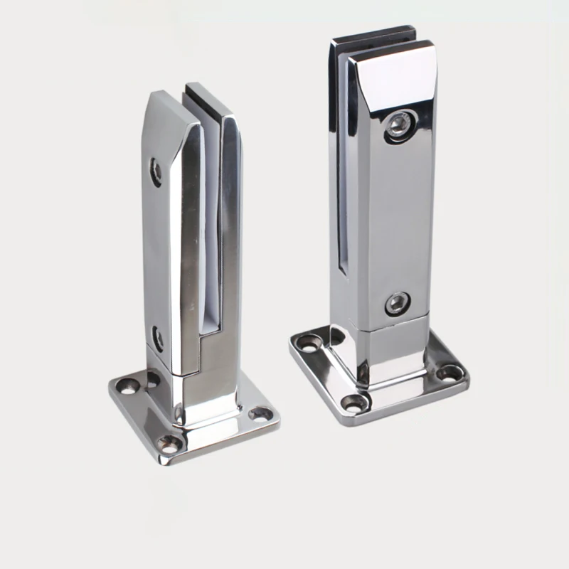 Stainless Steel Piscina Fence Clamp Painel de Vidro Suporte de Escada Spigot Balaustrada Railing Mount Piso Deck 304