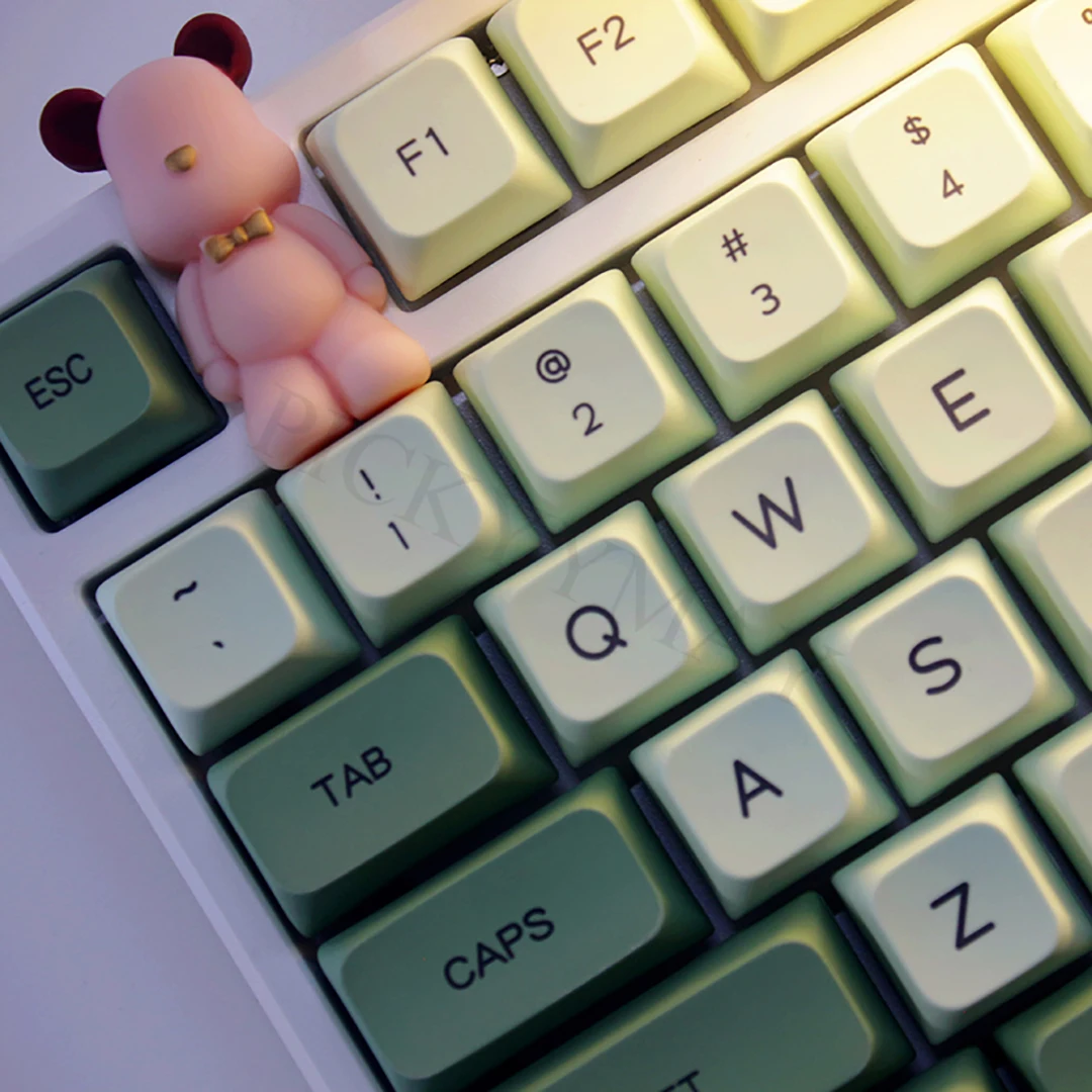 

SMVP PBT Keycap DYE-SUB XDA Keycaps Matcha Profile Japanese Colorful Green Keycap For Mechanical Keyboard Minimalist Key Cap