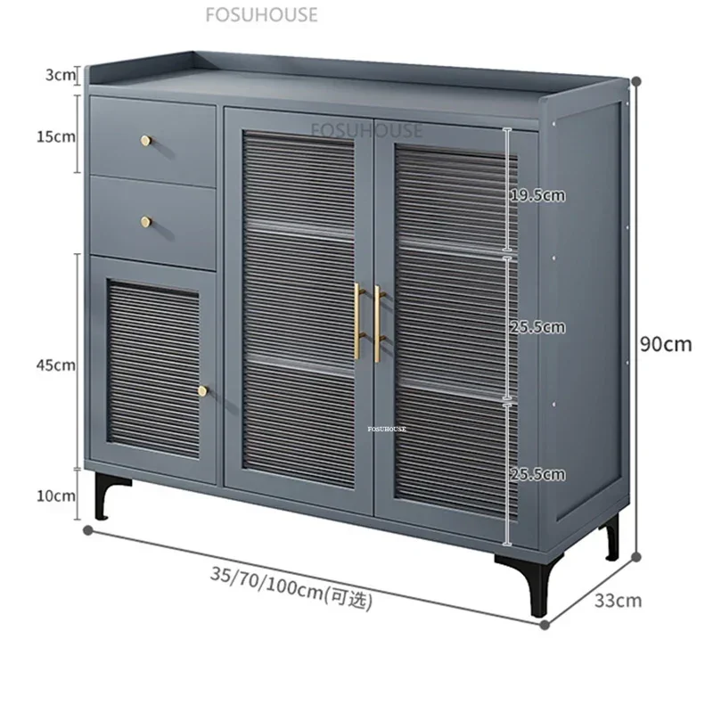 Simple Modern Bamboo Kitchen Cabinets For Kitchen Furniture Sideboard With Drawer Luxury Household Multi-layer Storage Cabinet 6
