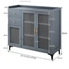 Simple Modern Bamboo Kitchen Cabinets For Kitchen Furniture Sideboard With Drawer Luxury Household Multi-layer Storage Cabinet 6