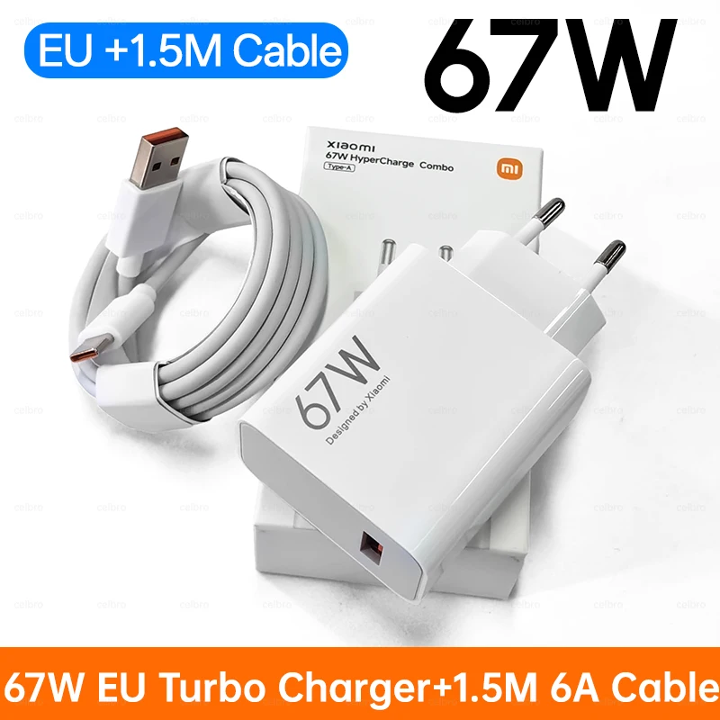 ตัวเลือกสินค้า อะแดปเตอร์ชาร์จเร็ว 67W สำหรับมือถือ Xiaomi