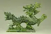 100% Exquisite natural jade Handmade hand-carved dragon statues 1