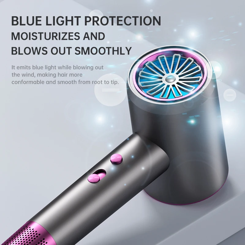 Hair Dryer 110V-220V High-Power Quick Drying Negative Lonic Blow Dryer Hot Cold Wind Air Brush Salon Tool