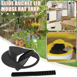 New Mice Trap Reusable Smart Slide Bucket Lid Mouse Rat trap Humane Or Lethal Trap Auto Reset Rat Door Style Multi Catch