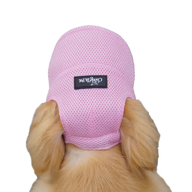 New Summer Pet Dog Hat Breathable Sun Protection Ears Exposed Design Golden Retriever Dog Cap Summer Shade Pet Accessories
