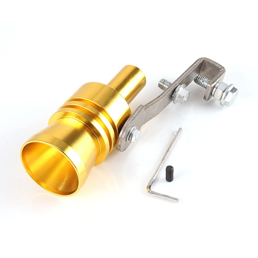 

2Pcs Turbo Exhaust Whistle Universal Exhaust Sound Enhancer Suitable for Most Cars, , and Trucks- Size ( Golden )