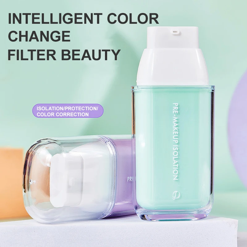 Mixed Isolation Lotion Full Cover Moisturizing Bright Primer Concealer Makeup Foundation Two-color Base Liquid Skin Makeups 3