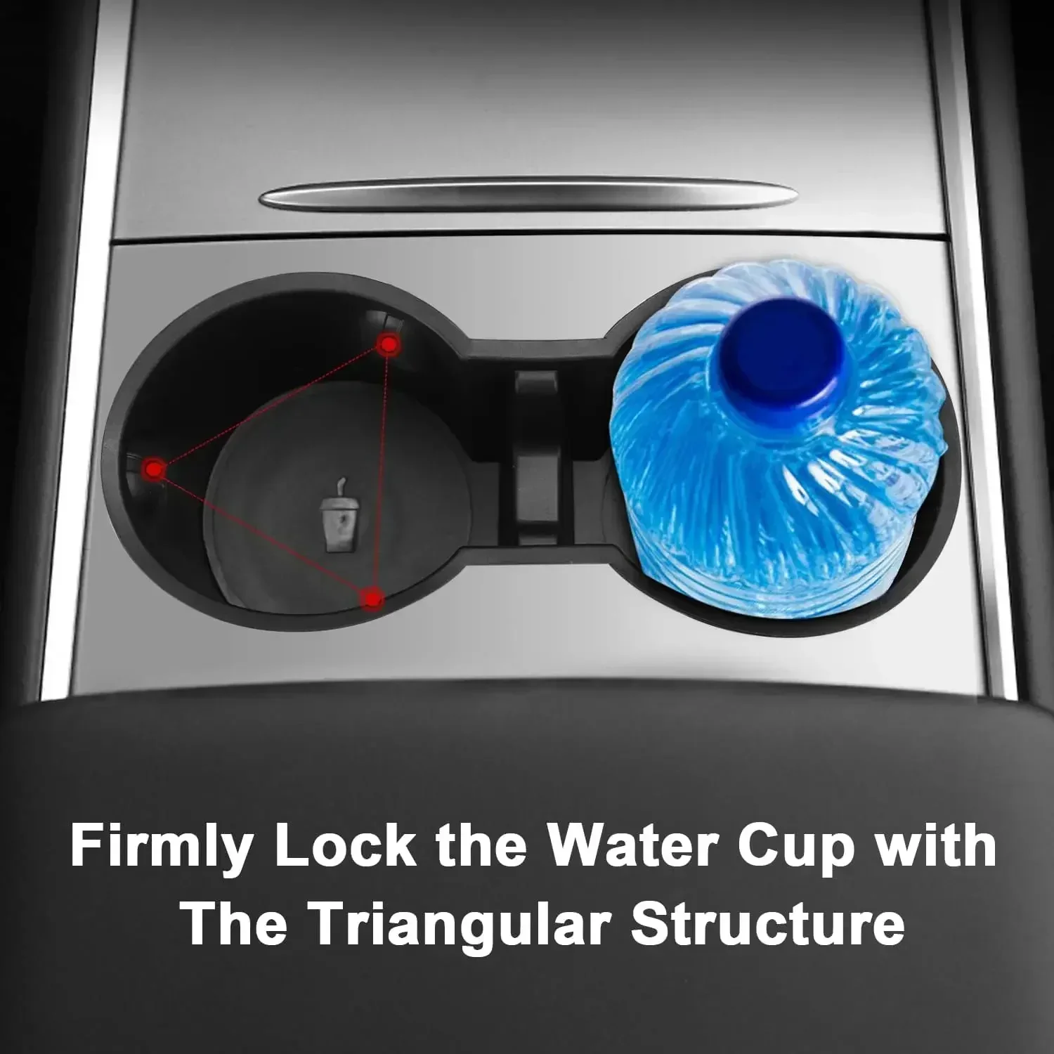 For Tesla Model Y Juniper Model 3 2025 Center Console Water Cup Holder TPE Coaster Mat Pad Model Y Juniper Organizer Accessories