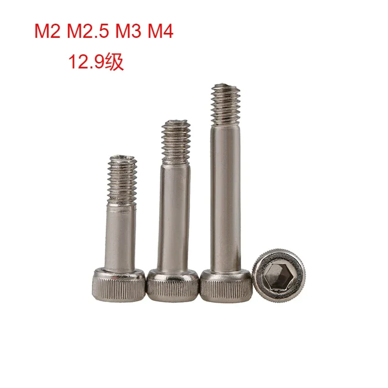 Grade 12.9 Half Tooth Hexagon Socket Cup Head Bushings Carbon Steel Nickel Plated Screws M2 M2.5 M3 M4