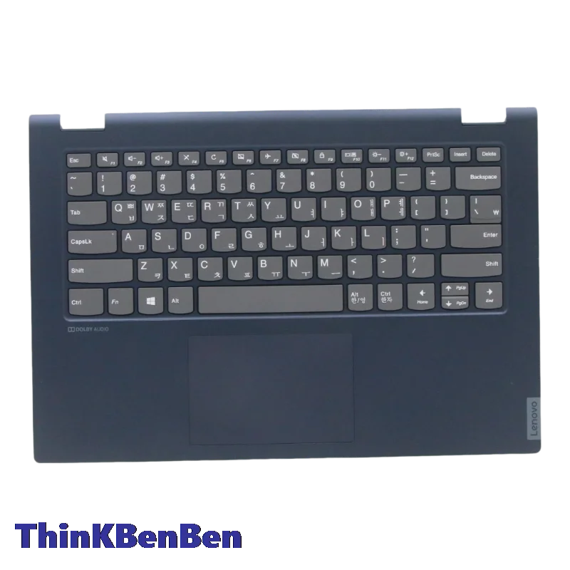 

Корейская клавиатура KR с синим пластиковым верхним корпусом, чехол для ноутбука Lenovo C340 Flex 14 IWL API IML 5CB0U42398