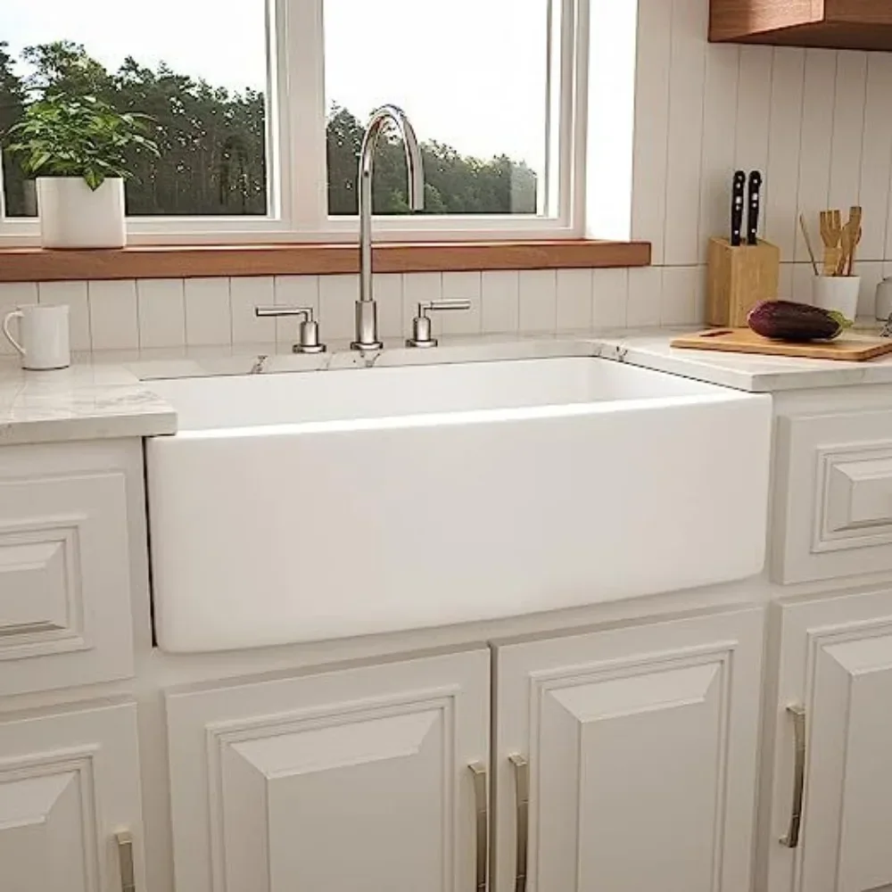 American retro ceramic sink countertop sink kitchen embedded large sink