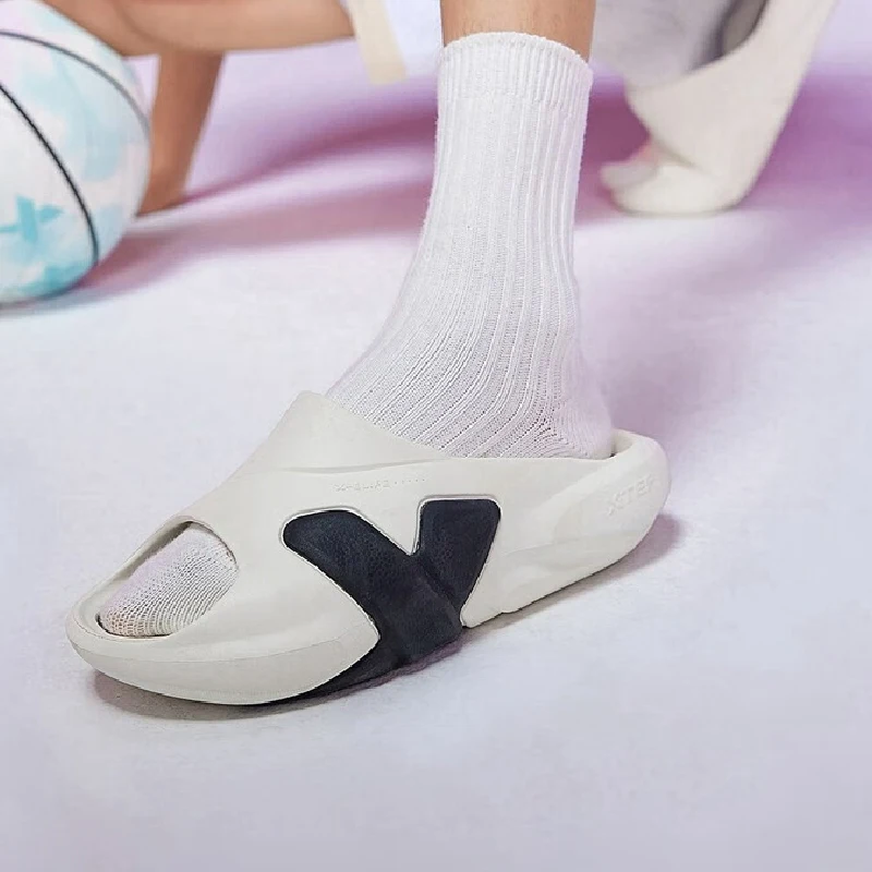 Xtep Slippers Men 2023 Summer Non-Slip Men's Sports Shoes Wear