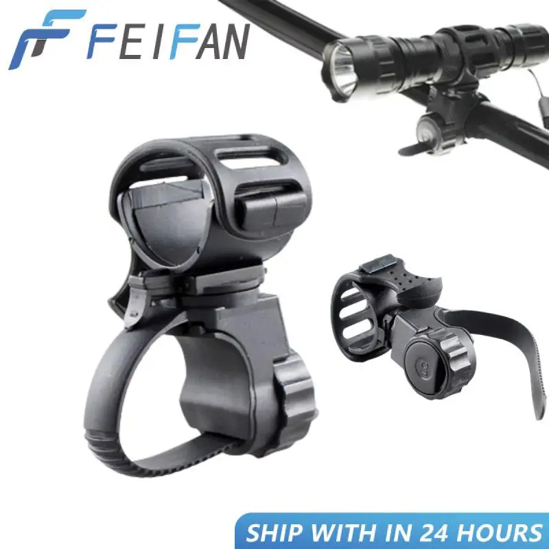 360 Degree Rotation Bicycle Handlebar Light Bracket Flashlight Lamp Holder Light Quick Release Torch Mount Bicycle Accessories