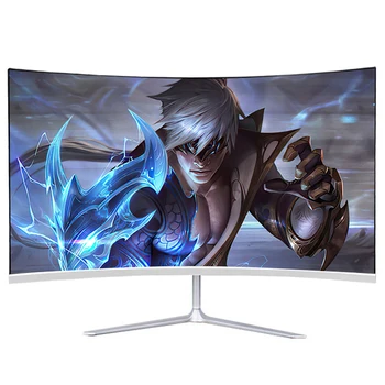 커브드 모니터 PC LCD HD 모니터, 데스크탑용 HDMI 호환, 1920x1080p 컴퓨터 모니터, 게이머 1k 디스플레이, 22 인치, 24 인치, 75hz