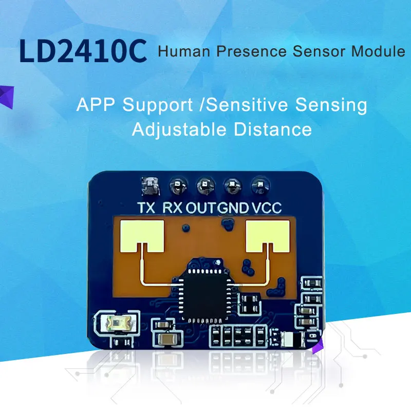 HLK-LD2410C  ũ ġ ̴   Ʈ, ΰ  , 24Ghz и, 5M, 1  ǰ
