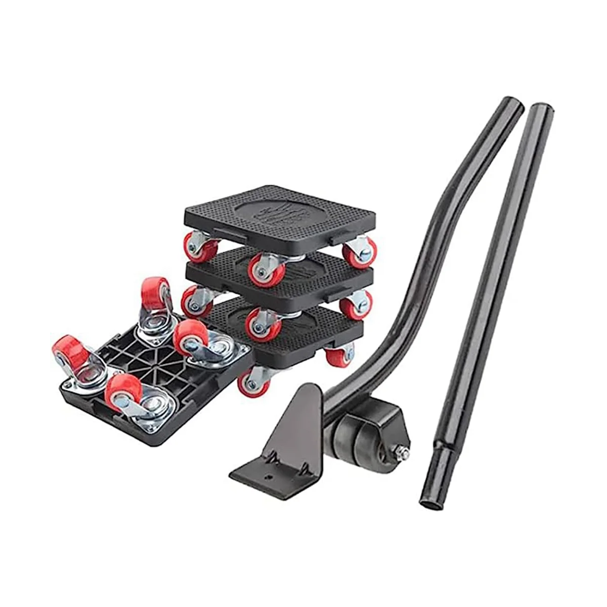 

Furniture Moving Tool, 880 Lbs, with 4 Wheels and Portable Lift, for Moving Furniture, Refrigerators, Sofas Black