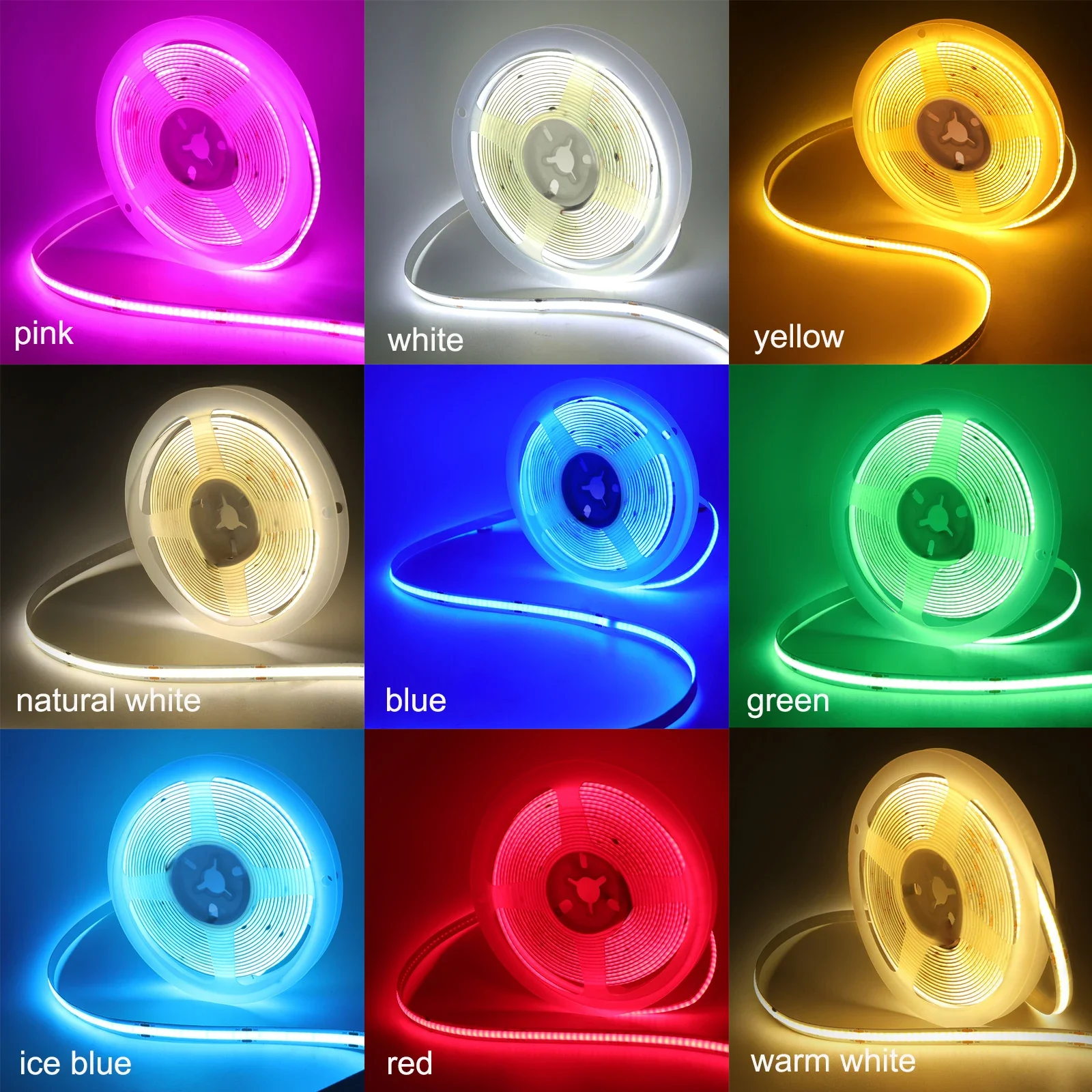 5V USB COB LED Strip Light 3mm Width Flexible LED Tape S9771753ba4f74b9598b5ad80eb29ce421