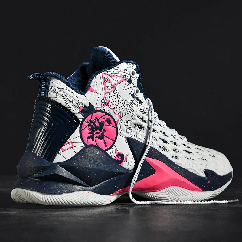 

Brand Professional Men's Basketball Shoe Basketball Shoe Anti slip High top Couple Breathable Men's Basketball Boot Size 35-45