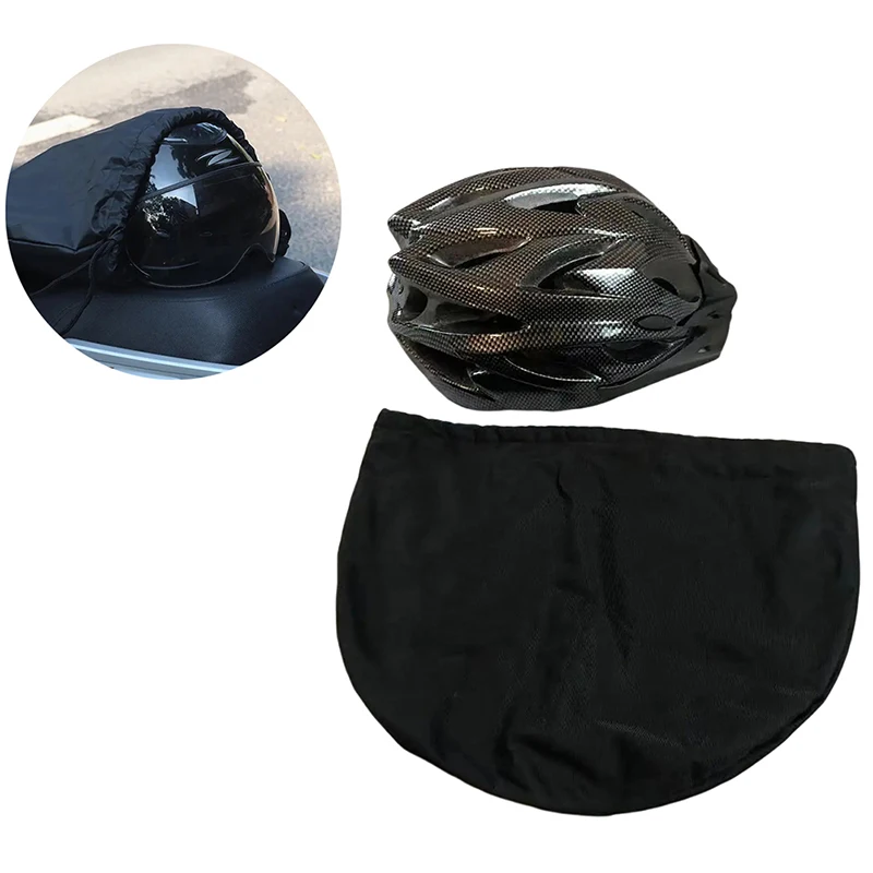 

1Pc Motorcycle Helmet Bag Single Rope Plush Draw Pocket for Scooter Moped Bike Full Half Helmet Lid Protect Bag