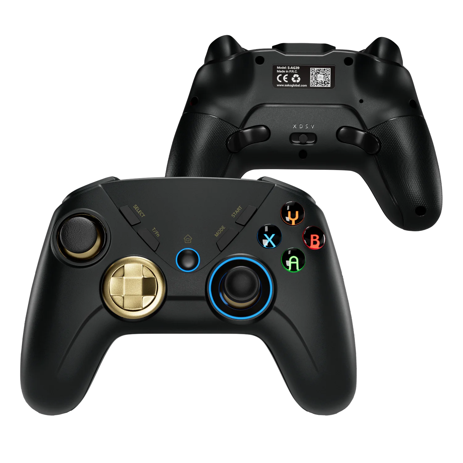 Wireless Gaming Controller, DualVibration Joystick Gamepad Computer