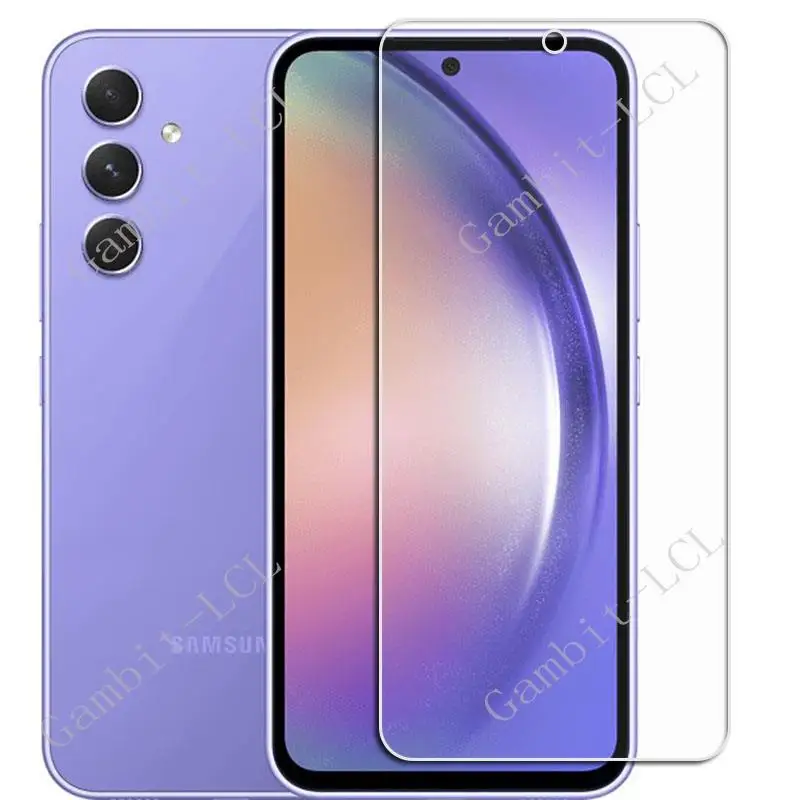 삼성 갤럭시 A54 5G 6.4 GalaxyA54 SM-A546V A546U A546U1 A546B 화면 보호기 커버 필름에 대한 2PCS 원래 강화 유리