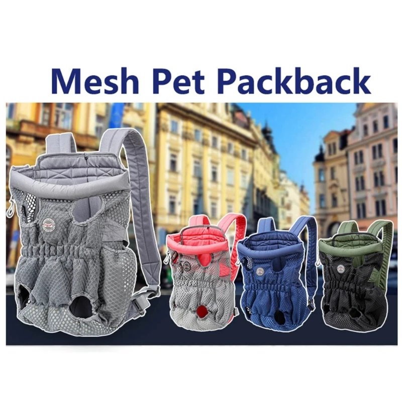 Legs Out Front-Facing Dog for Carrier Hands-Free Adjustable Pet Puppy for Cat Backpack for Carrier for Walking Hiking Bike and