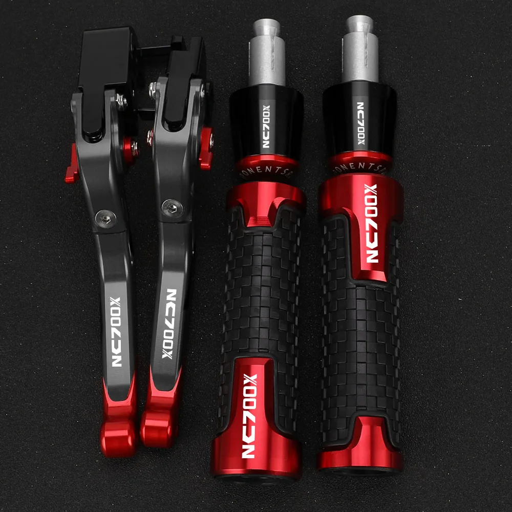 

NC700X logo Motorcycle Accessories Brake Clutch Levers Handlebar Hand Grips Ends FOR HONDA NC700X NC 700X NX 700 X 2012-2013