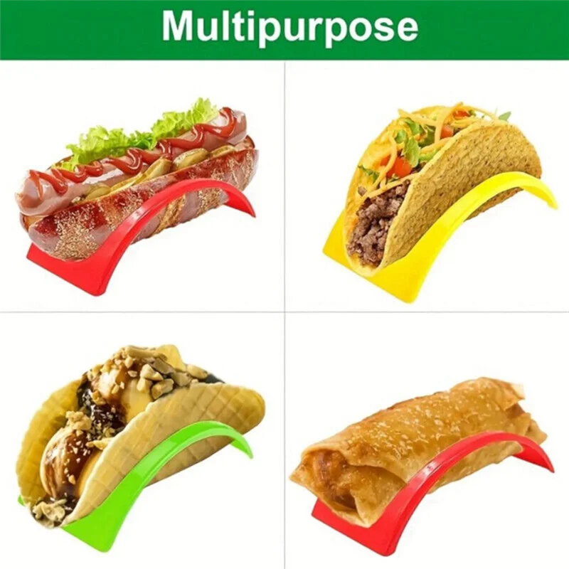 12 Pack Taco Trays Plastic Burrito Trays Serving Party Supplies For Tacos Burritos Hot Dogs-Y78A