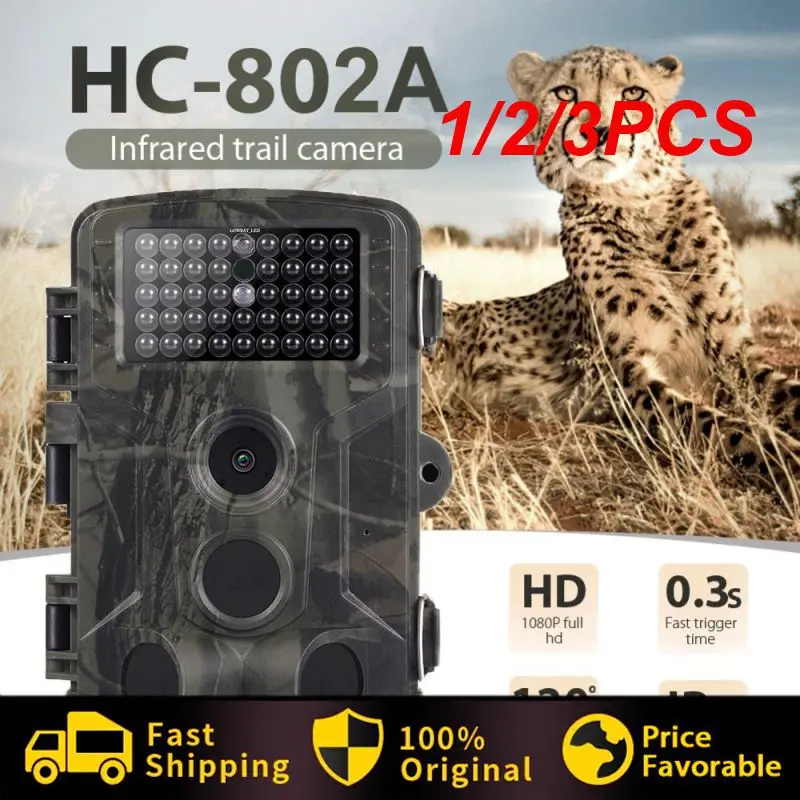 

1/2/3PCS Outdoor Trail Camera 20MP 1080P Waterproof Wildlife Hunting Scouting Game Infrared Night Surveillance Trap