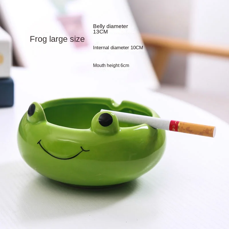 Ashtray ceramic ashtray creative cute personality cartoon small animal home living room bedroom office ashtray ceramic ashtray