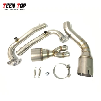 Exhaust Header For Yamaha Tmax 500 Tmax 530  2017 2018 Motorcycle Front Connect Tube 51mm Steel Escape Moto Front Pipe