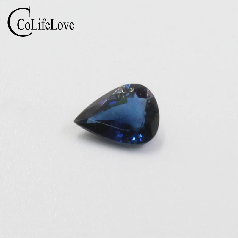 Natural Dark Blue Sapphire Gemstone for Ring or Pendant 0.55ct 5mm
