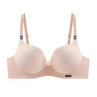 Soutien-gorge en soie glacée pour femmes, Bralettle Sexy sans couture, Push Up, Lingerie sans fil, une pièce, bonnet AB, bretelles réglables, couleur bonbon 6