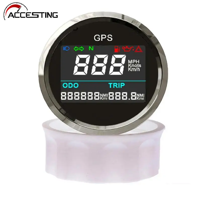 52MM GPS TACHOMETER Tacho Geschwindigkeitsmesser Auto Boot 0~999 Mph Knots  Km/h EUR 55,49 - PicClick DE