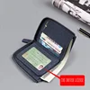 Men Wallet Mens Canvas Multifunctional Vertical Youth Leather Clip Driver's License Case Multi-Card Short Wallet 3