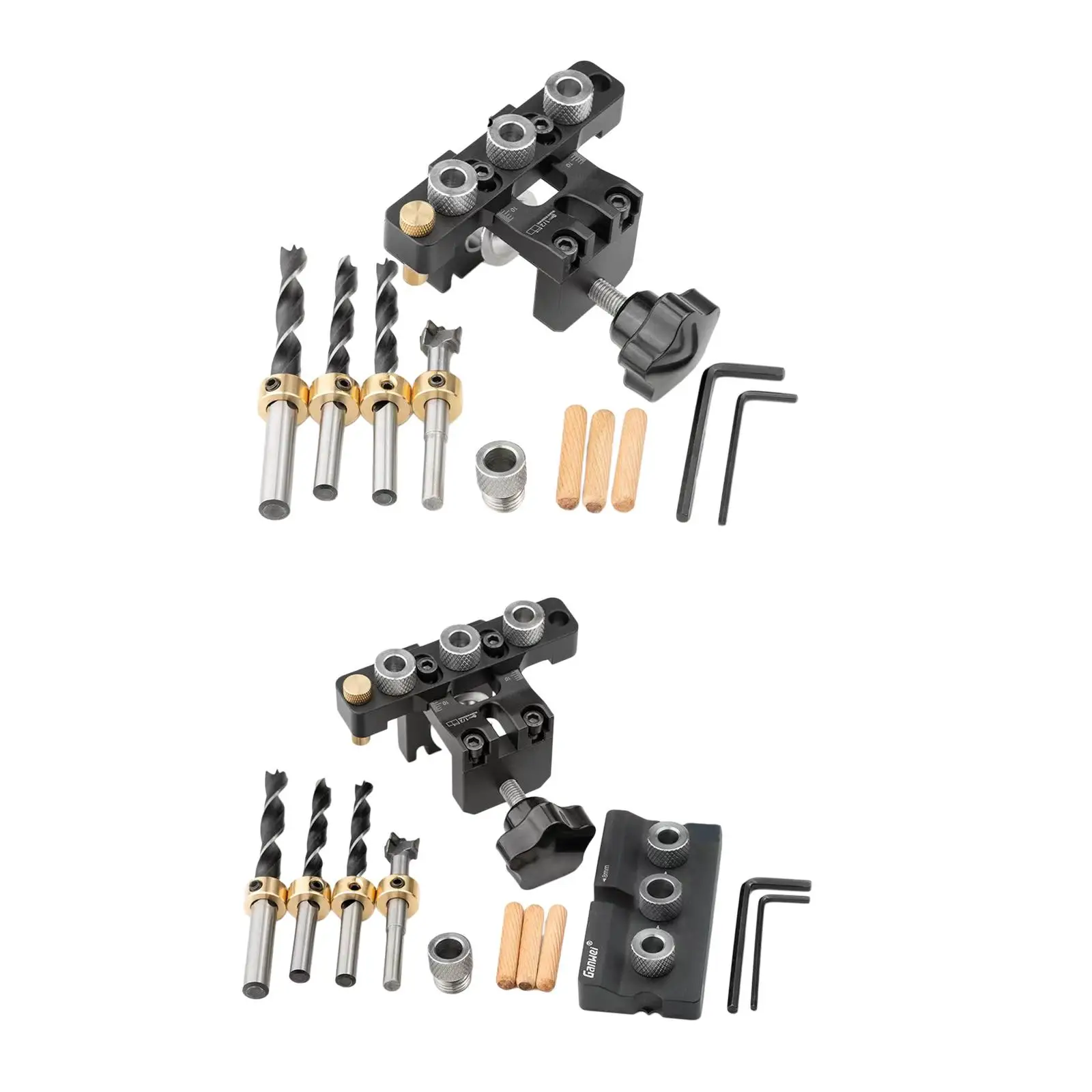 

Positioning Puncher with Allen Wrench and 8mm 15mm Drill Dowel Drill Joinery for Crafting DIY Furniture Woodwork Carpenters
